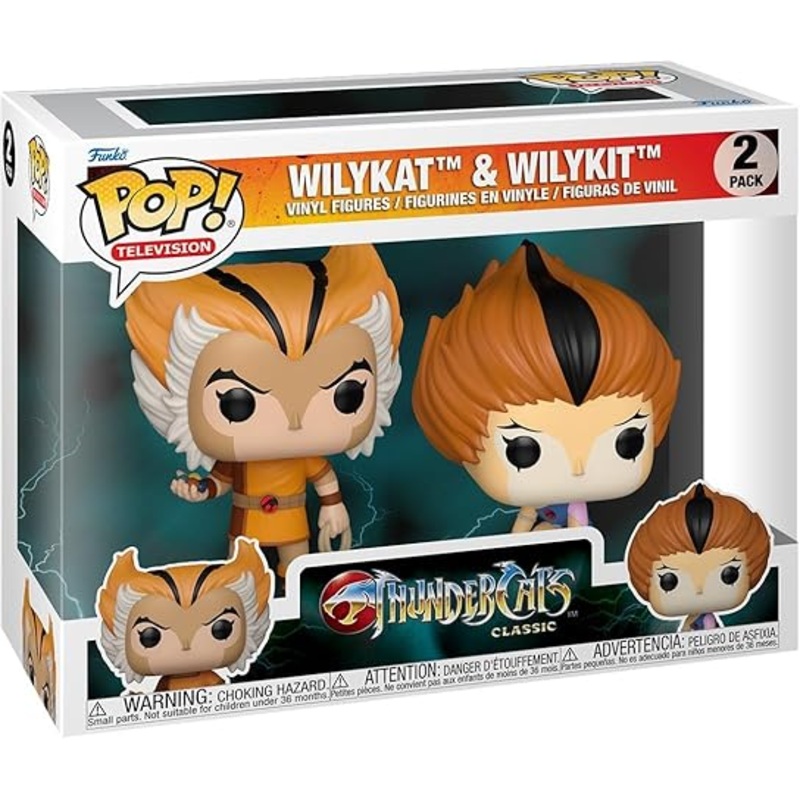 ThunderCats Wilykat and Wilykit Funko Pop Vinyl Figure 2-Pack