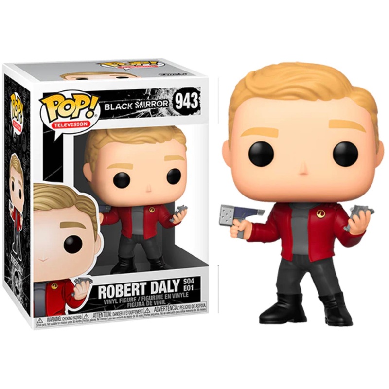 Funko Pop! Black Mirror Robert Daly S04 E01 943 + Free Protector (VAULTED)