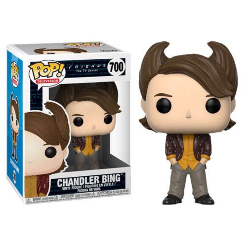 Funko Pop! Friends The Television Series Chandler Bing 700 (80s Hair) + Free Protector
