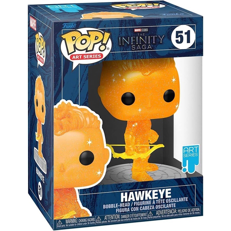 51 Funko Pop! Artist Series: Marvel Infinity Saga - Hawkeye Vinyl Figure with hardstack protector