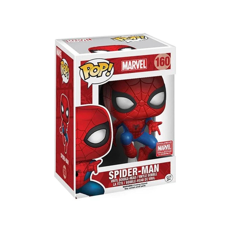 Funko Pop! Marvel Spider-Man #160 Marvel Collector Corps Exclusive MCC + PoP Protector