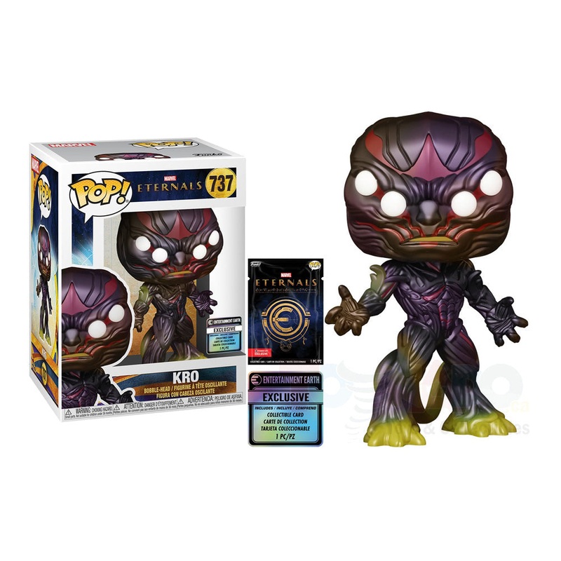 737 Funko Pop! Marvel: Eternals - Kro Vinyl Figure EE Exclusive + PoP Protector