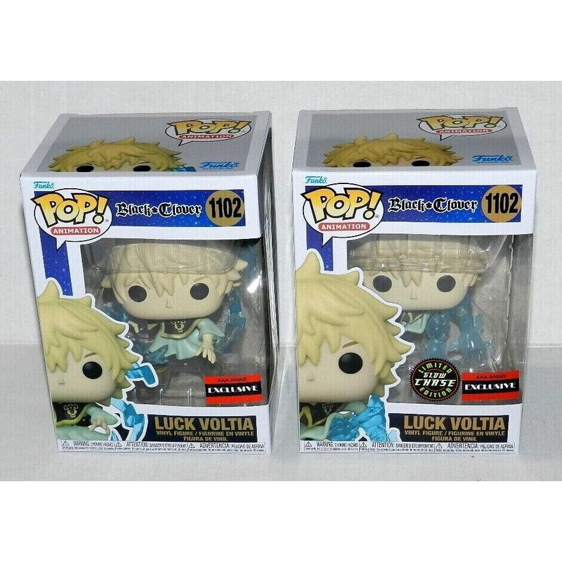 BLACK CLOVER: LUCK VOLTIA CHASE FUNKO POP! #1102 CHASE COMES WITH FREE REGULAR