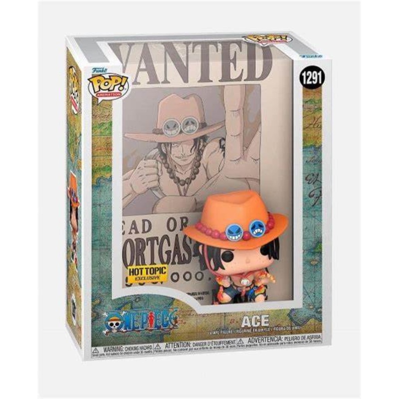 1291 Funko POP! Animation: One Piece Hot topic Exclsuive ACE wanted poster