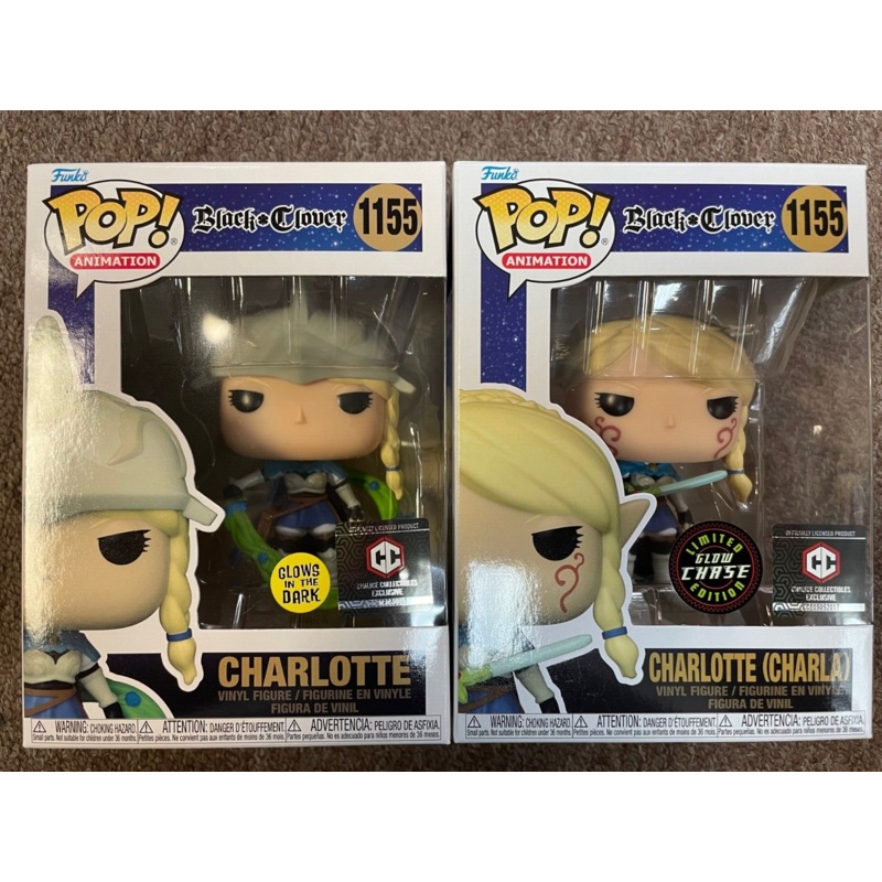 Black Clover - Charlotte Exclusive Funko Pop! Vinyl Figure 1155 Chase + Regular guaranteed