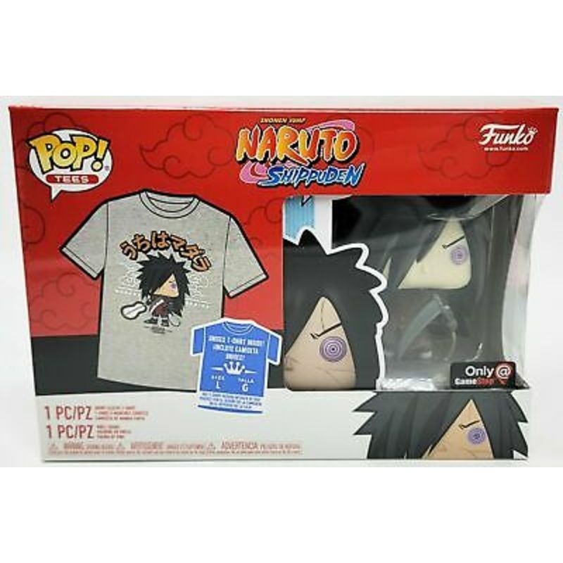 Naruto Madara with weapons Exclusive Funko Pop + Shirt Box (M) Sealed in box