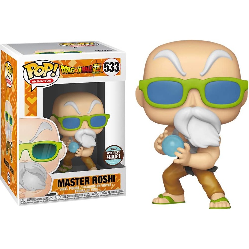 Funko Master Roshi (Specialty Series): Dragonball Super x POP! Animation Vinyl & 1 PoP  Protector Bundle 533