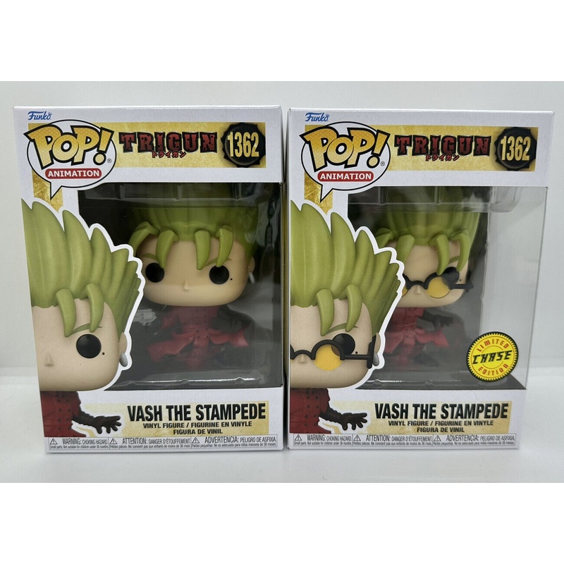 Funko Pop Vash the Stampede Chase & Common Trigun + Protectors 1362
