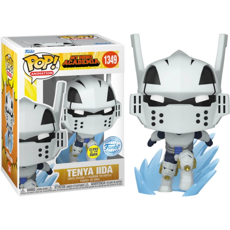 My Hero Academia: Season 5 - Tenya Iida Glow-in-the-Dark Funko Pop! Vinyl Figure 1349 + PoP protector