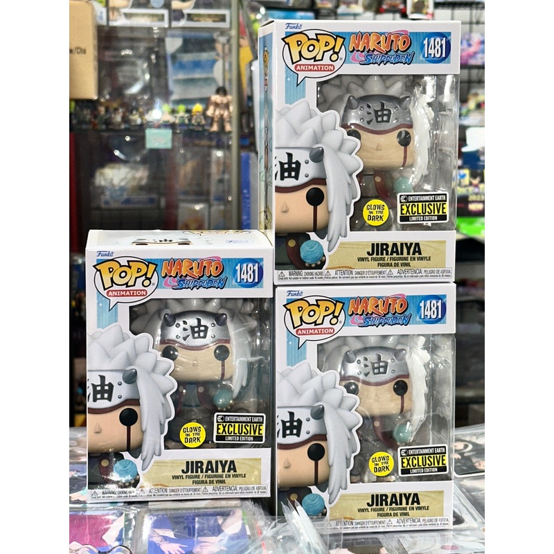 Naruto: Shippuden Jiraiya with Rasengan Glow-in-the-Dark Funko Pop! Vinyl Figure #1481 - Entertainment Earth Exclusive + FREE PROTECTOR