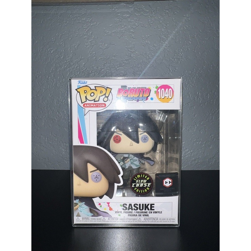1040 Funko Pop! Vinyl: Boruto: Naruto Next Generations - Sasuke (Chase) (Glows in the Dark) + PoP Protector
