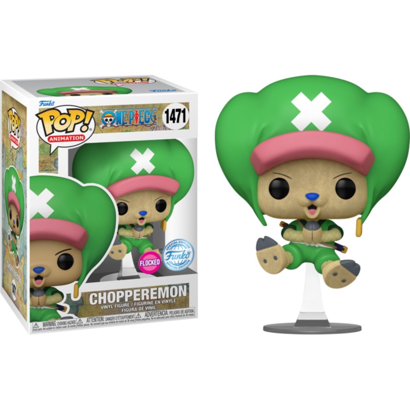 1471 One Piece Funko PoP! Chopperemon in his Wano outfit Flocked Pop! Vinyl Figure Special Edition + PoP Protector