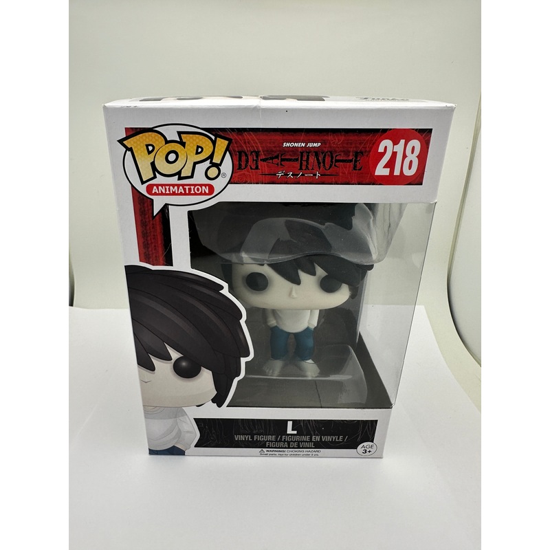 Death Note L Vinyl Funko POP Animation #218 Genuine Authentic Vaulted + PoP Protector