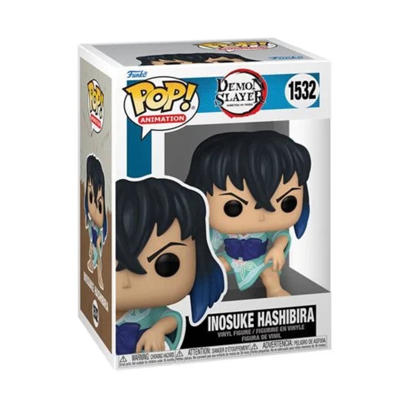 Demon Slayer Inosuke Hashibira (Kimono) Funko Pop! Vinyl Figure #1532 + PoP Protector
