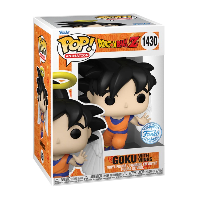 Dragon Ball Z Goku with Wings Funko Pop! Vinyl Figure #1430 Special Edition - Previews Exclusive + PoP protector