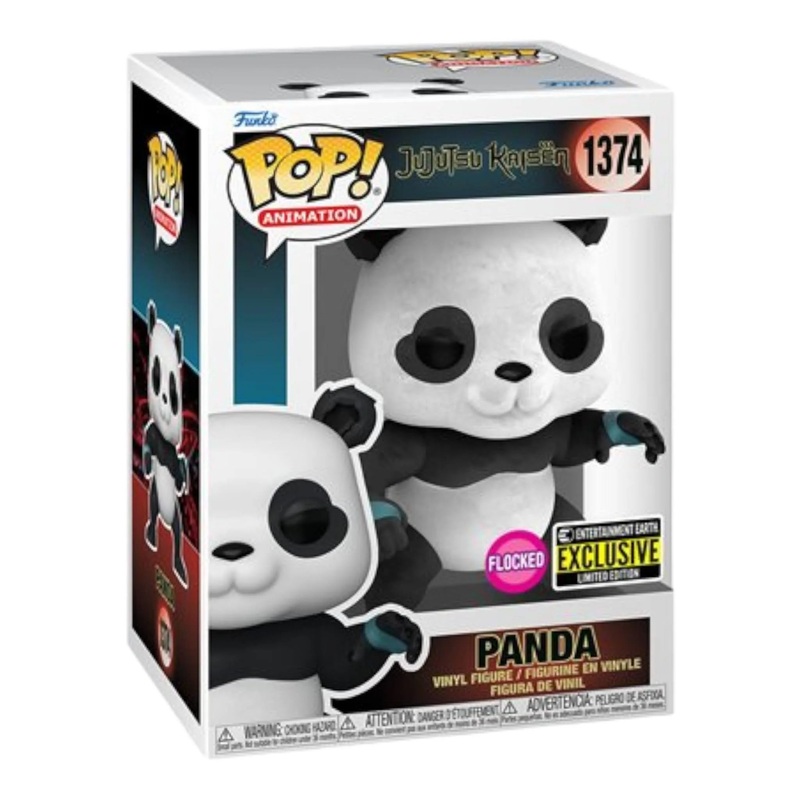 Funko Lop! (JJK) Jujutsu Kaisen Panda 1374 Flocked EE Exclusive + Free Protector