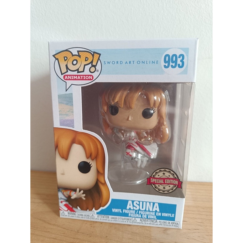 Funko Pop Asuna Sword Art Online # 993 Vaulted Discontinued Exclusive + PoP Protector