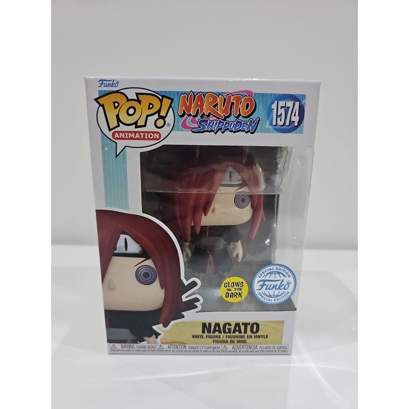 Funko Pop Naruto Shippuden Nagato #1574 Glow in the Dark Special Edition + PoP Protector