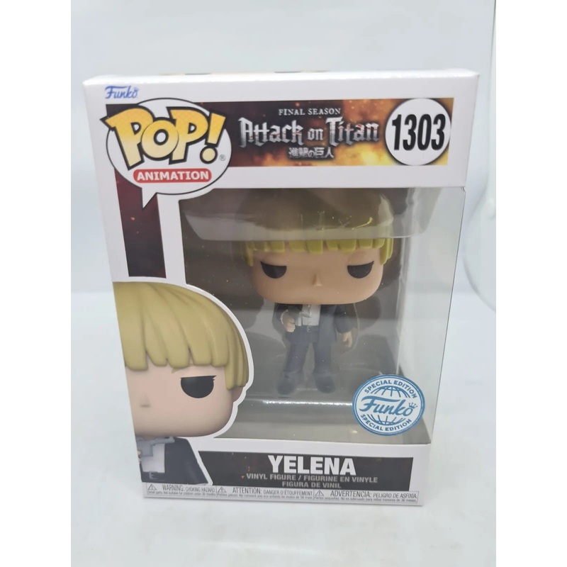 Funko Pop Vinyl Figure # 1303 Yelena Attack on Titan Animation Special Edition PoP Protector