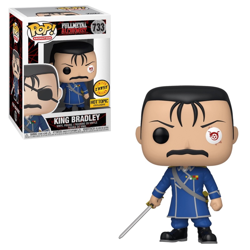 King Bradley (Ultimate Eye) Limited Edition Chase FullMetal Alchemist Hot Topic Exclusive + PoP Protector