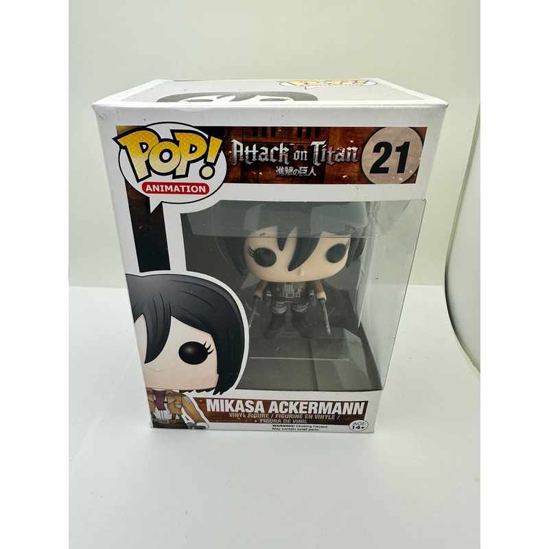 Vaulted Funko Pop! Vinyl: Attack on Titan - Mikasa Ackermann #21 + PoP Protector