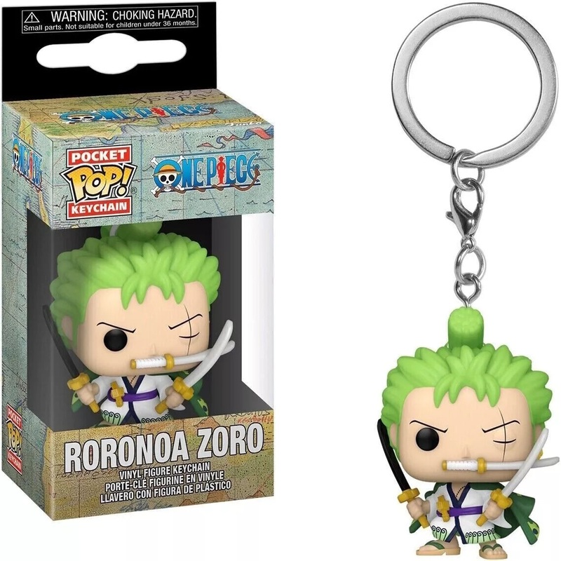Funko Pocket Pop Keychain! One Piece Roronoa Zoro 5.1cm Keychain