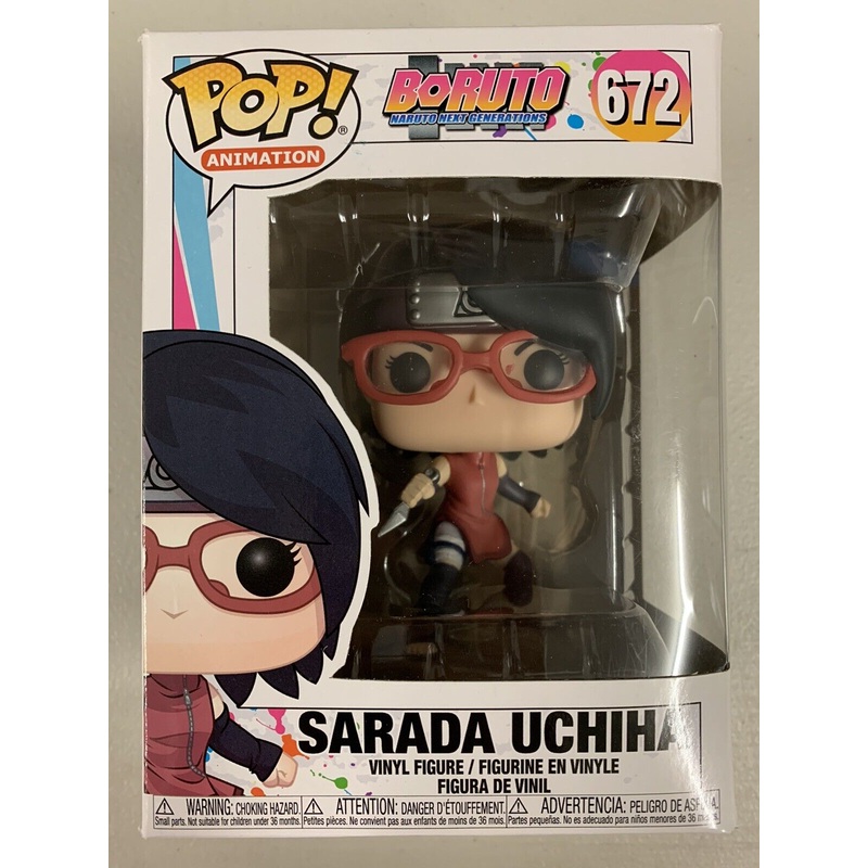 Sarada Uchiha 672 ~ Boruto: Naruto Next Generations ~ Funko Pop Vinyl + PoP Protector