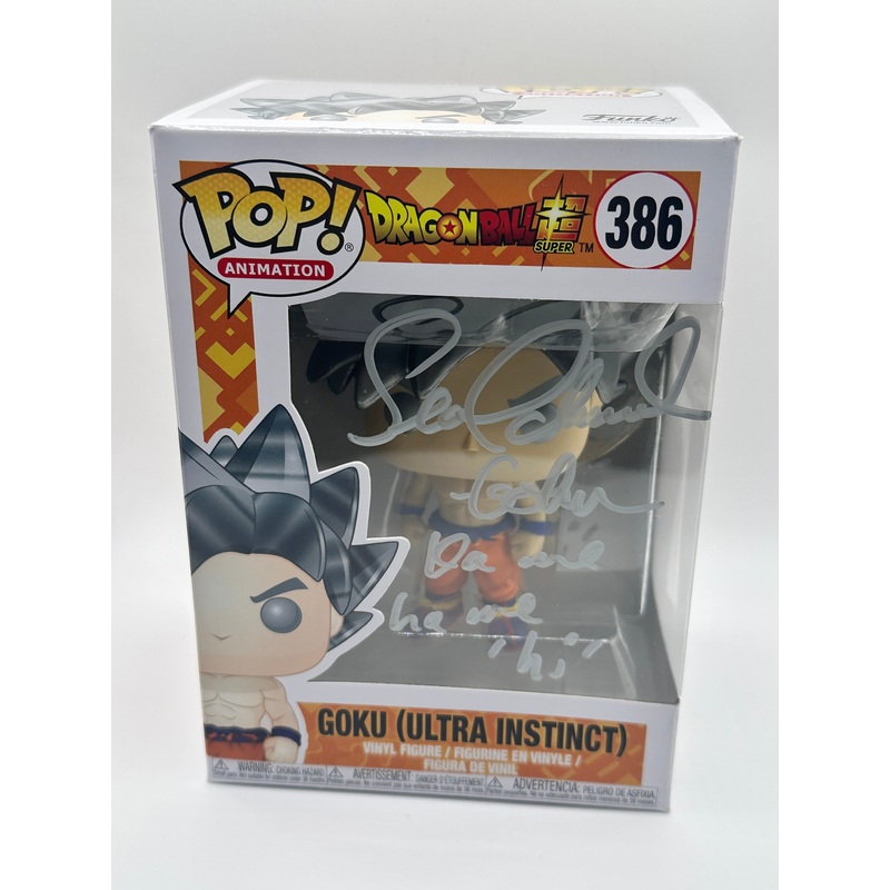 Autograph signed Ultra Instinct Kamehameha (HI) Goku Funko PoP! Sean schemmel 386 - Collect-A-Con Atlanta 2024 + PROTECTOR - ONLINE ONLY