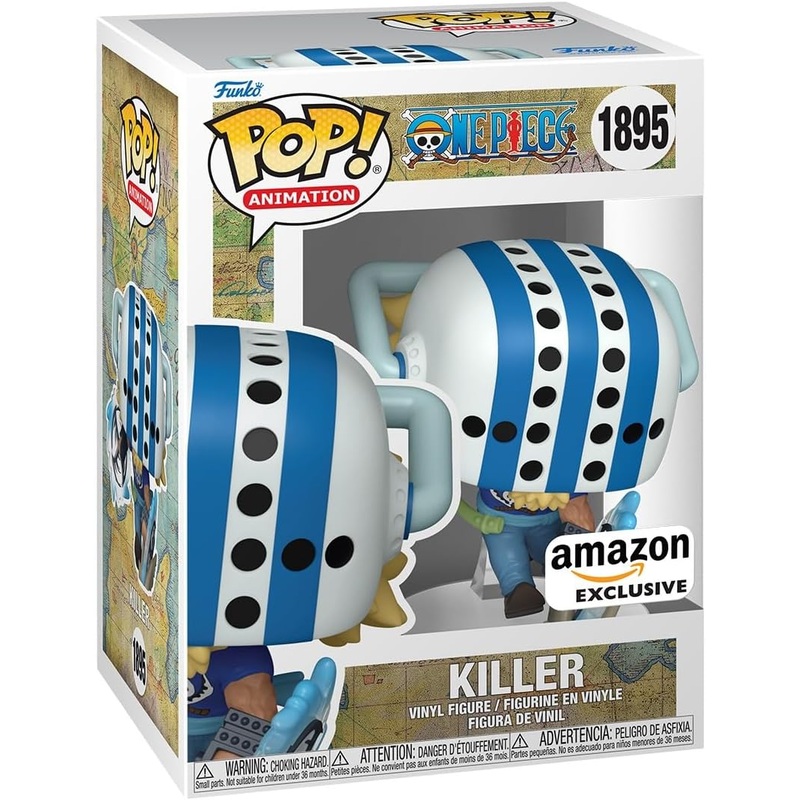 Preorder Funko Pop! Animation: 1895 One Piece - Killer, Amazon Exclusive + Protector