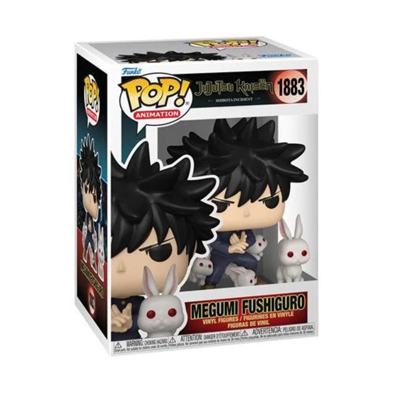 Preorder Jujutsu Kaisen Megumi Fushiguro with Rabbits Funko Pop! Vinyl Figure and Buddy #1883 + Protector