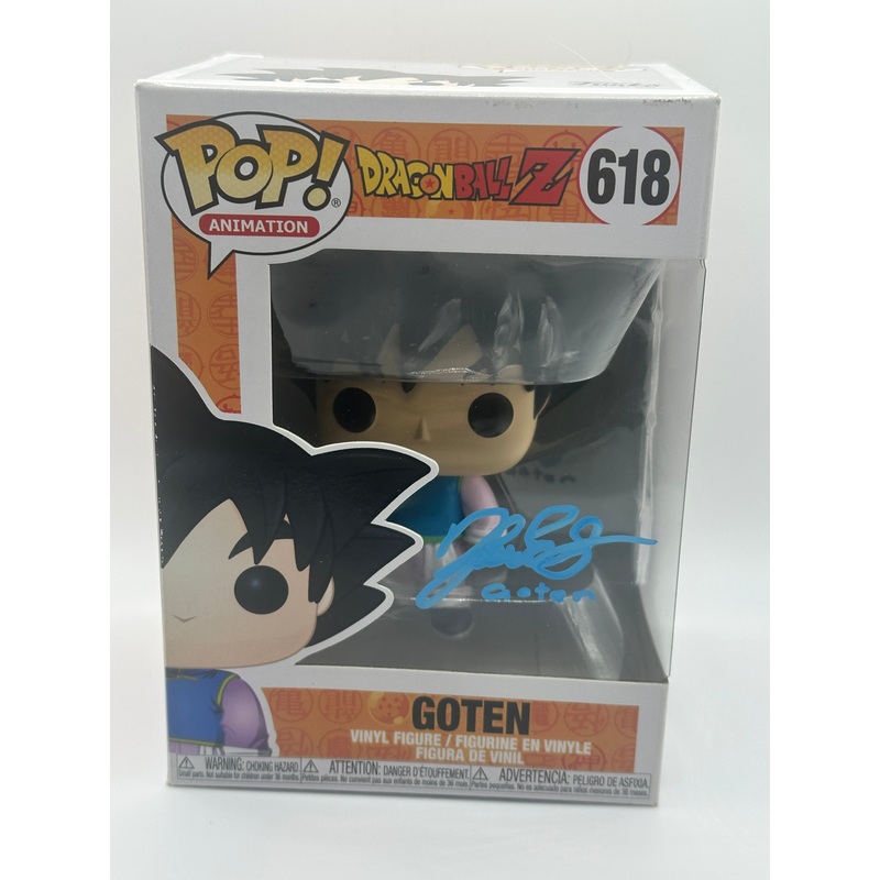Signed Dragon Ball Z Funko Pop! KARA EDWARDS SIGNED Goten #618 - Memphis Comic Expo 2024 + PROTECTOR - ONLINE ONLY