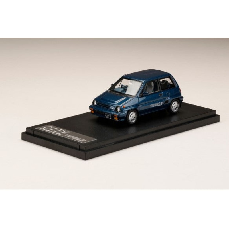 [ Back-order ] MARK43 PM43139ABL 1:43 Honda CITY TURBO II 1983 With Option Aluminum Wheel TONIC BLUE METALLIC