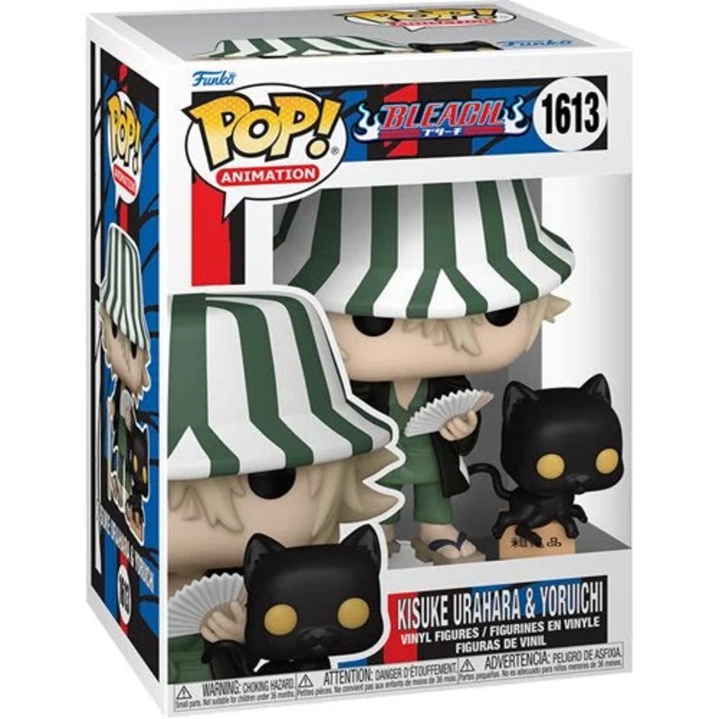 Bleach Kisuke Urahara and Yoruichi Funko Pop! Vinyl Figure and Buddy #1613 + PoP Protector
