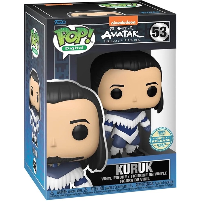 Digital Funko Pop! Nickelodeon Avatar The Last Airbender : Kuruk 53 NFT Release 2125 PCS + Pop Protector