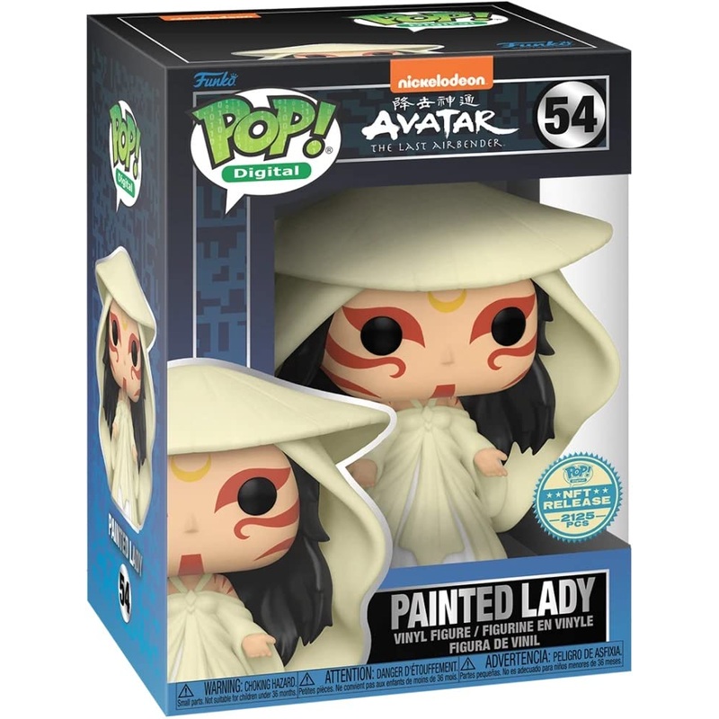 Digital Funko Pop! Nickelodeon Avatar The Last Airbender : Painted Lady 54 NFT Release 2125 PCS + Pop Protector