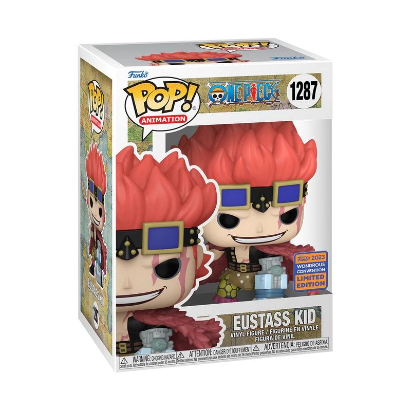Eustass Kid One Piece 1287 Wondrous Convention Exclusive + Funko PoP Protector