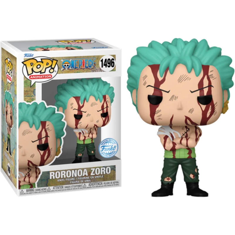 Funko Pop! One Piece Nothing Happened Roronoa Zoro 1496 Funko Special Edition + Free Protector