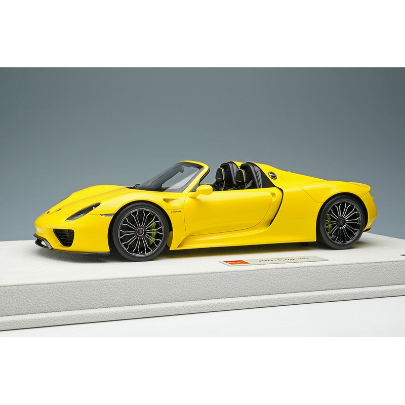 [ Back-order ]  Make Up EIDOLON EML045E 1:18 Porsche 918 Spyder 2011 Speed Yellow model car