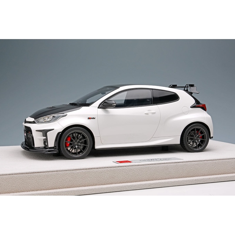 [ Back-order ]  Make Up EIDOLON  EML133B 1:18 Toyota GRMN Yaris Circuit Package 2022 Platinum White Pearl Mica model car