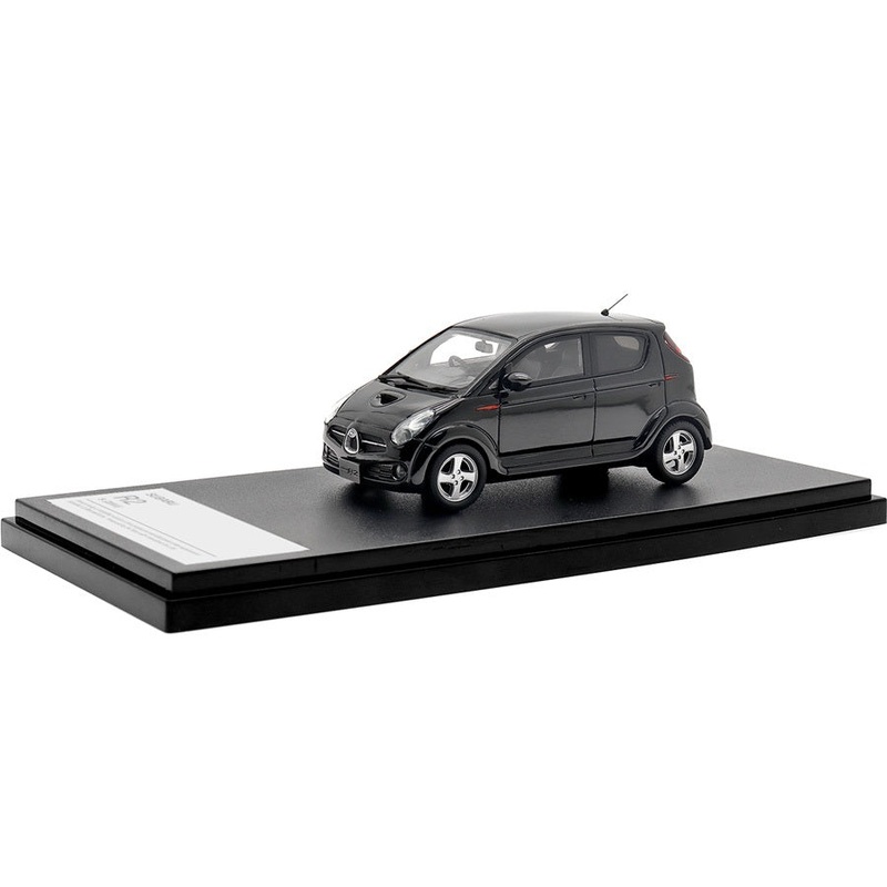 [ Back-order ] Hi-Story HS405BK 1:43 Subaru R2 S (2003) Obsidian Black Pearl Resin