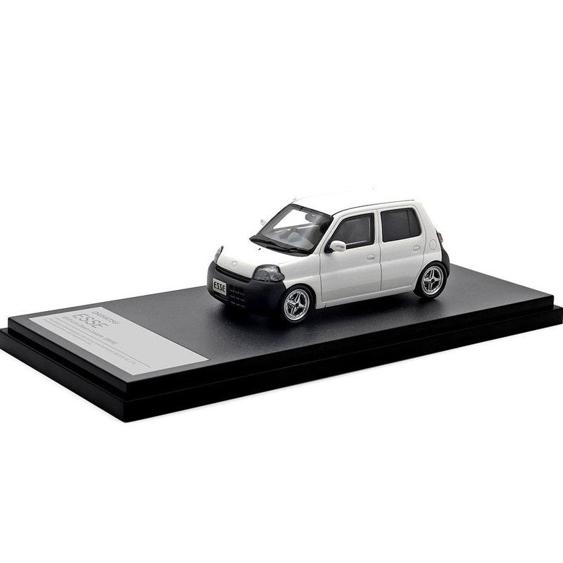 [ Back-order ] Hi-Story HS431WH 1:43 DAIHATSU ESSE ECO Low Down Custom (2006) White Resin