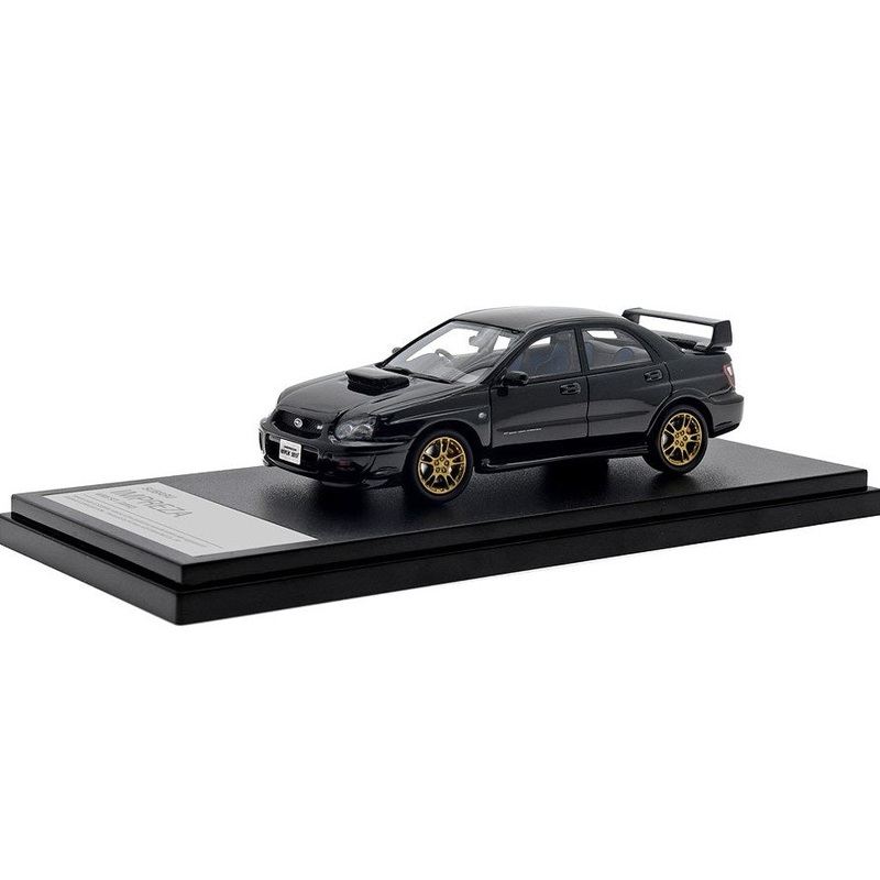 [ Back-order ] Hi-Story HS433BK 1:43 Subaru IMPREZA WRX STi (2002) Black Topaz Mica Resin