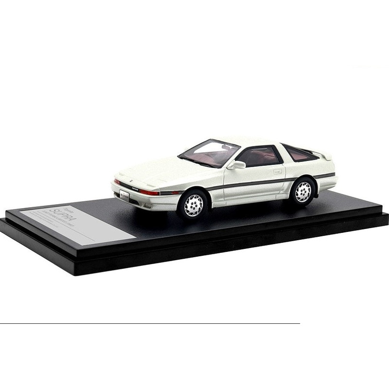 [ Back-order ] Hi-Story HS441PW 1:43 Toyota SUPRA 3.0GT Turbo Limited (1987) White Pearl Mica Resin