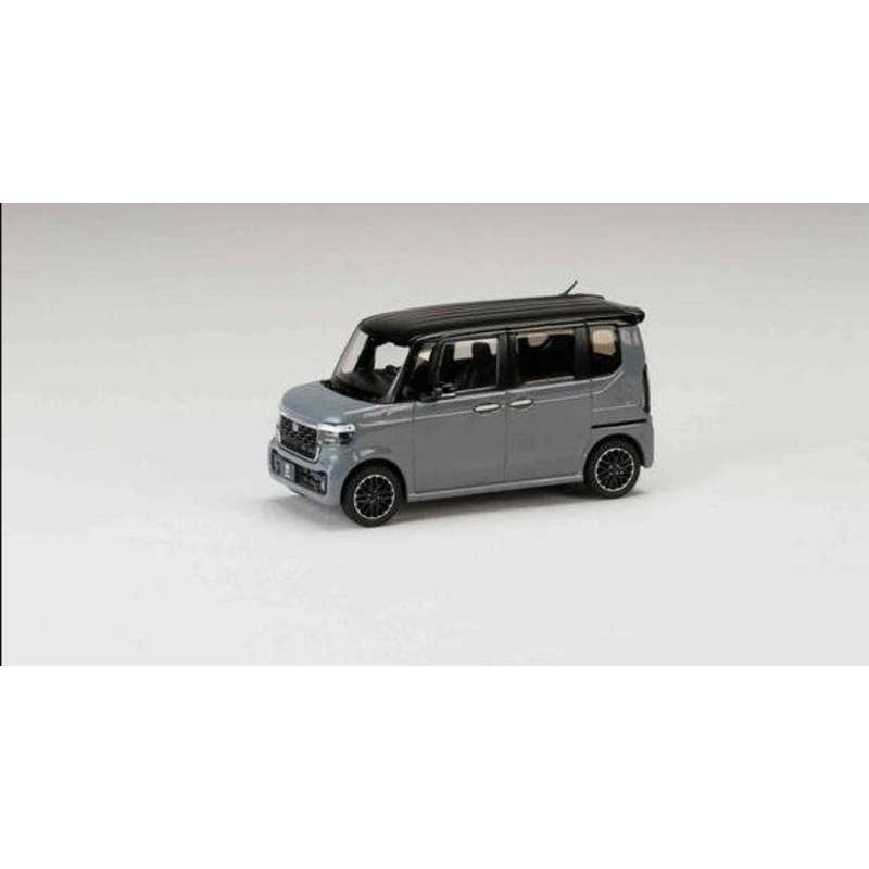 [ Back-order ] Hobby Japan HJ431006GP 1:43 Honda N-BOX CUSTOM Slate Grey Pearl & Black