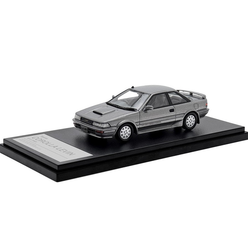 [ Back-order ] Hi-Story HS447GY 1:43 Toyota COROLLA LEVIN GT-Z (1987) Gray Metallic Resin