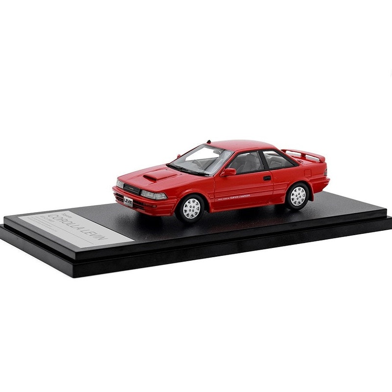 [ Back-order ] Hi-Story HS447RE 1:43 Toyota COROLLA LEVIN GT-Z (1987) Super Red II Resin