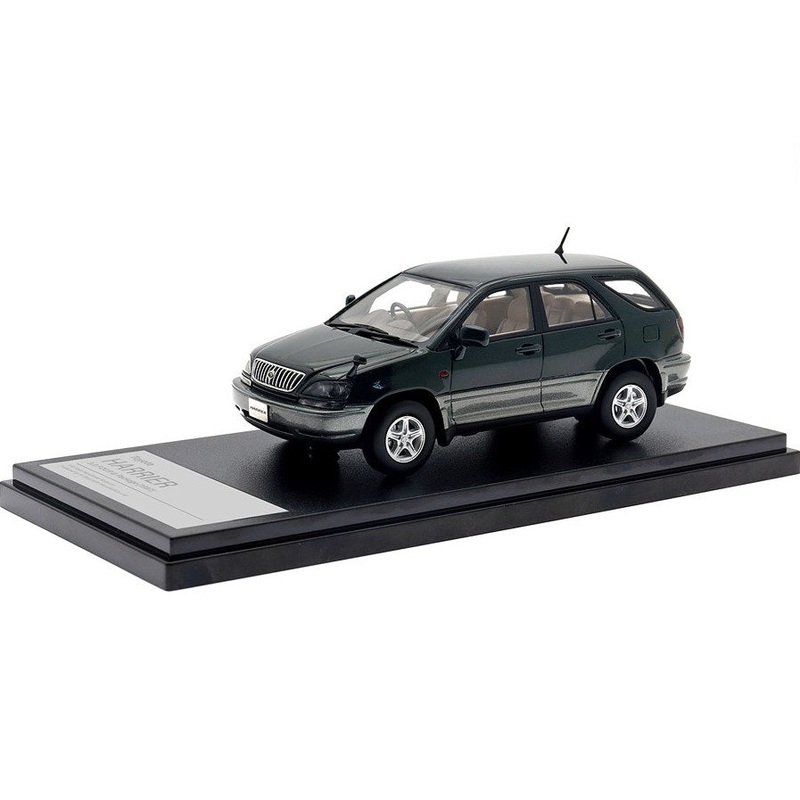 [ Back-order ] Hi-Story HS449GR 1:43 Toyota HARRIER 3.0 FOUR G Package (1997) Green Mica Resin