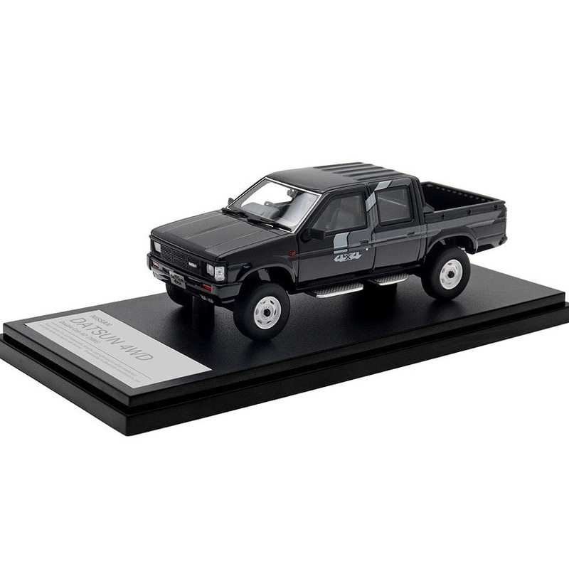 [ Back-order ] Hi-Story HS422BK 1:43 NISSAN DATSUN 4WD Double Cab AD (1985) Black Resin