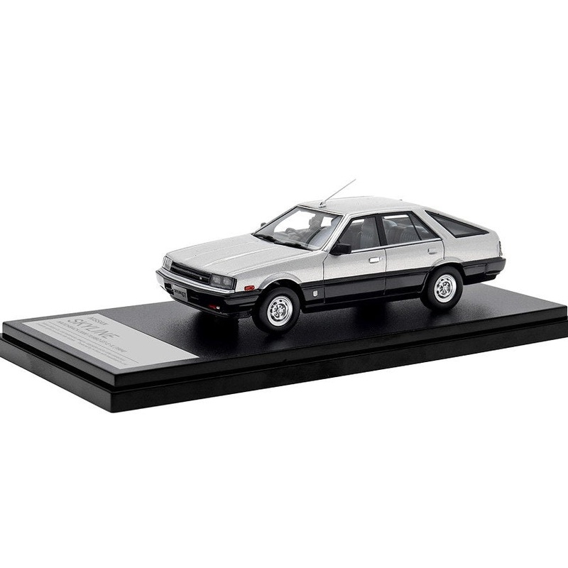 [ Back-order ] Hi-Story HS438GY 1:43 NISSAN SKYLINE HATCHBACK 2000 TURBO GT-E EX (1984) Gang Gray Metallic/Black Metallic Resin