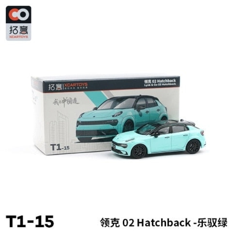 T1-15  XCARTOYS 1:64 Lynk & Co 02 Hachback Light Blue Diecast